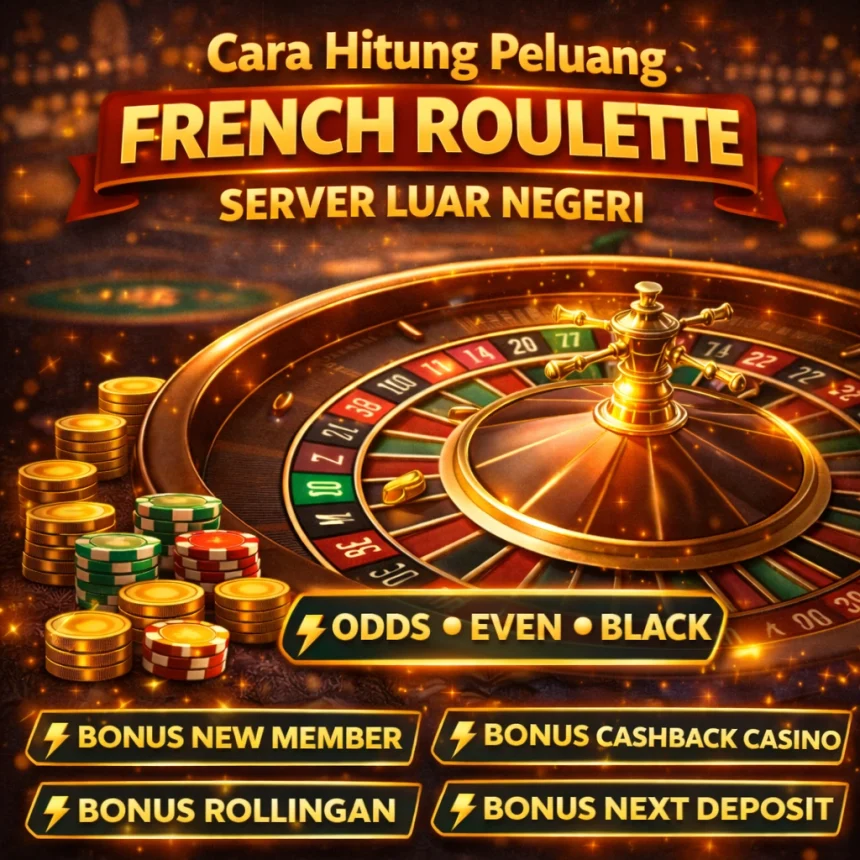 Panduan cara hitung peluang menang main French Roulette di server luar negeri.